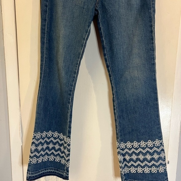 Derek Lam 10 Crosby Jane Embroidered Ankle Jeans 28 - Picture 12 of 16